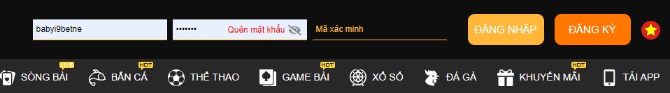 Điền thông tin đăng nhập i9bet dễ dàng